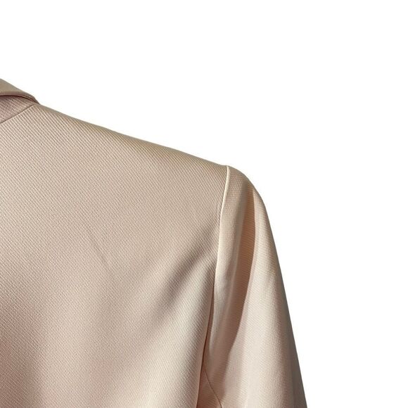 Banana Republic Factory Pink Blush Tie Waist Blazer Size 10 NWT - Picture 8 of 11